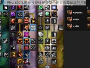 魔兽世界WLK版本商业技能选择指南：专业推荐与实战应用分析