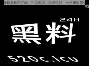 吃瓜爆料黑料不打烊，独家揭秘，热点追踪，一手黑料等你来看