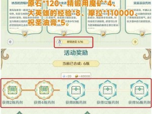 原神熠金妙剂配方揭秘：合成方法与构成详解