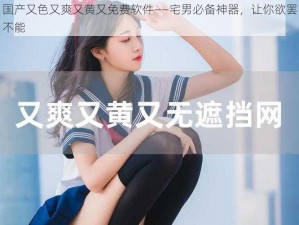 国产又色又爽又黄又免费软件——宅男必备神器，让你欲罢不能