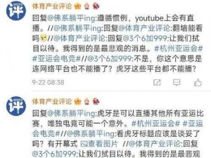 关于央视未直播亚运会电子竞技比赛，玩家热议与吐槽的探究报道