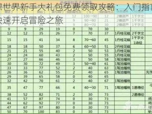 梦想世界新手大礼包免费领取攻略：入门指南助你快速开启冒险之旅