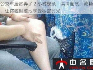 坐公交车居然弄了 2 小时视频：高清画质，流畅体验，让你随时随地享受私密时光