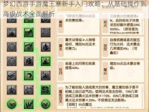 梦幻西游手游魔王寨新手入门攻略：从基础操作到高级战术全面解析