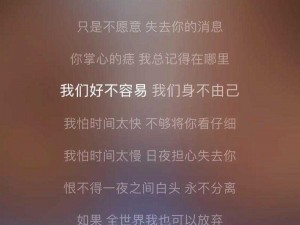 抖音热门歌曲我愿意为了你放弃全世界背后感人的旋律和深情的故事内容探究