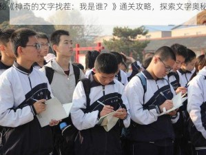 揭秘《神奇的文字找茬：我是谁？》通关攻略，探索文字奥秘之旅