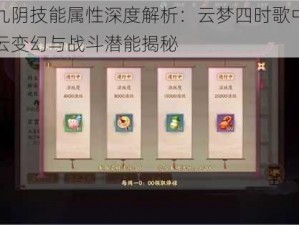 烛九阴技能属性深度解析：云梦四时歌中的风云变幻与战斗潜能揭秘