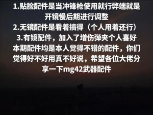 武林秘技揭秘：武侠乂武器配件详解与实战应用解析