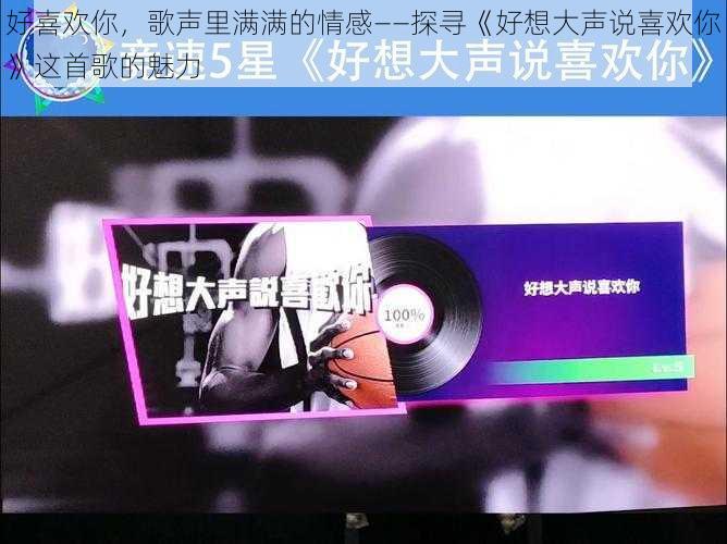 好喜欢你，歌声里满满的情感——探寻《好想大声说喜欢你》这首歌的魅力