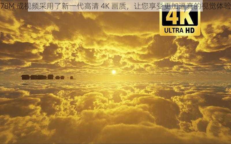 78M 成视频采用了新一代高清 4K 画质，让您享受更加逼真的视觉体验