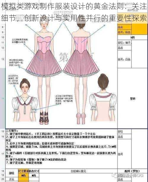 模拟类游戏制作服装设计的黄金法则：关注细节，创新设计与实用性并行的重要性探索