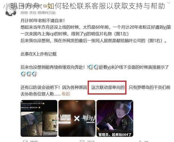 明日方舟：如何轻松联系客服以获取支持与帮助
