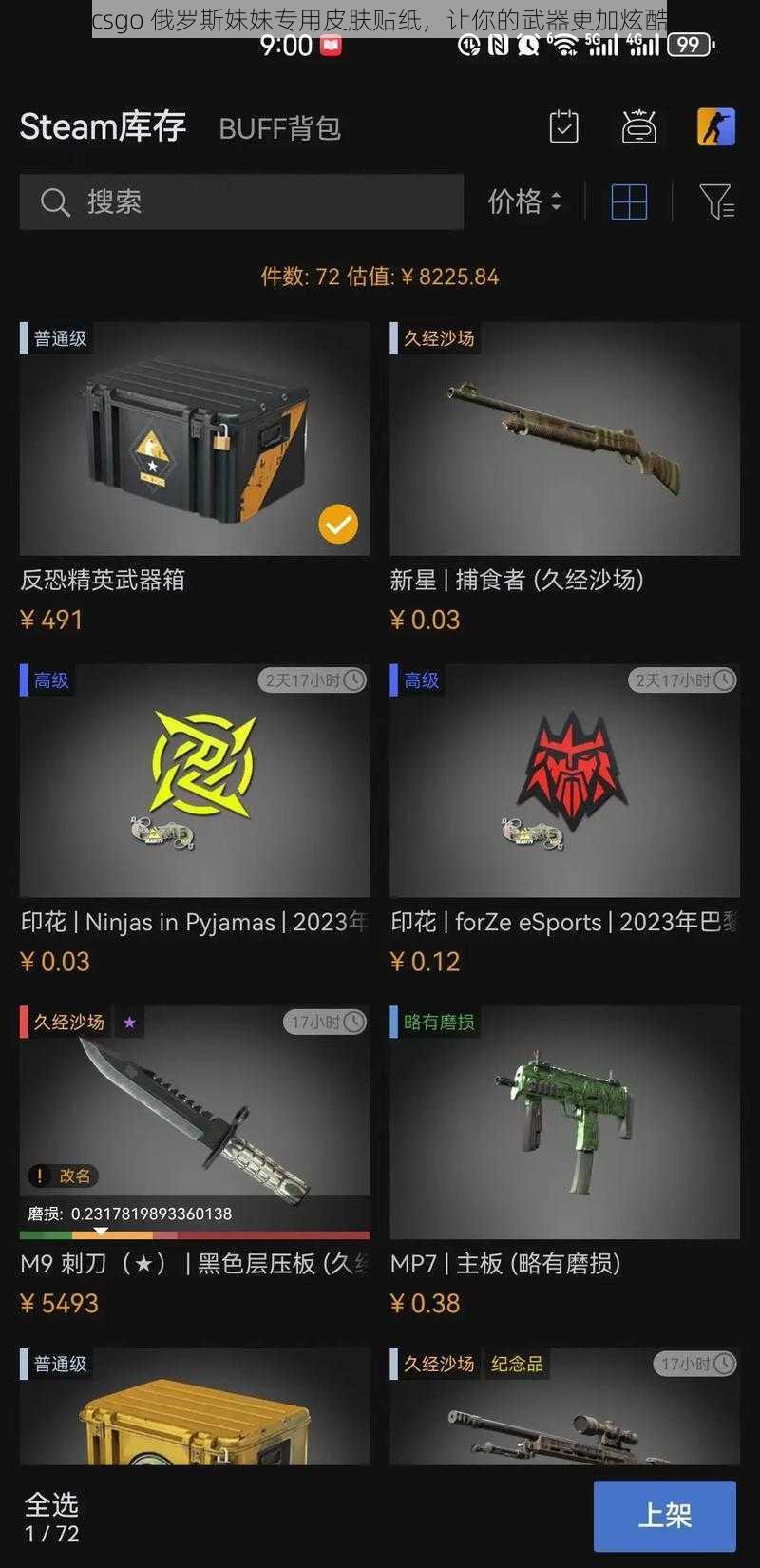 csgo 俄罗斯妹妹专用皮肤贴纸，让你的武器更加炫酷