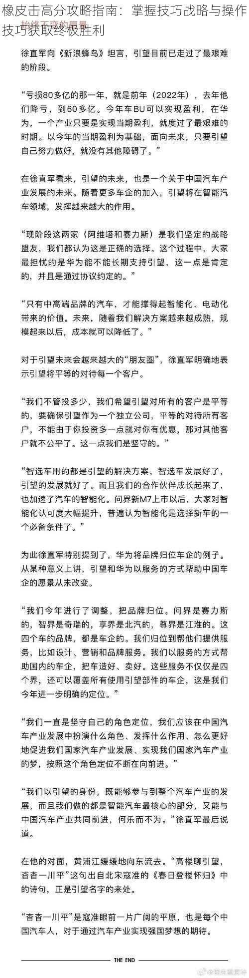 橡皮击高分攻略指南：掌握技巧战略与操作技巧获取终极胜利