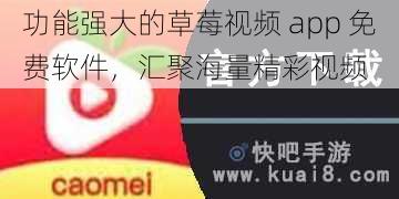 功能强大的草莓视频 app 免费软件，汇聚海量精彩视频