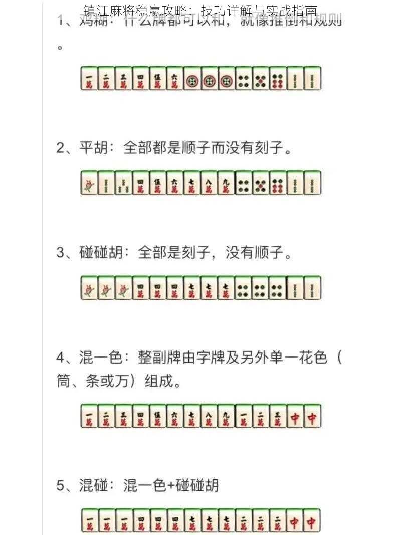 镇江麻将稳赢攻略：技巧详解与实战指南