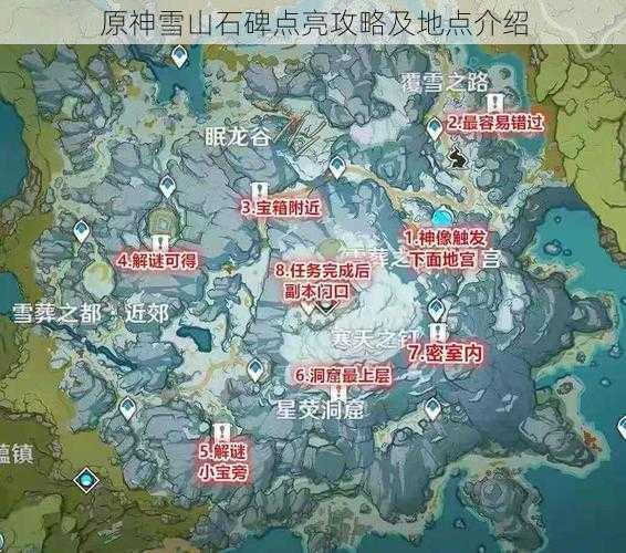 原神雪山石碑点亮攻略及地点介绍