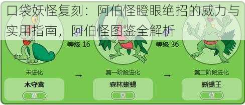 口袋妖怪复刻：阿伯怪瞪眼绝招的威力与实用指南，阿伯怪图鉴全解析