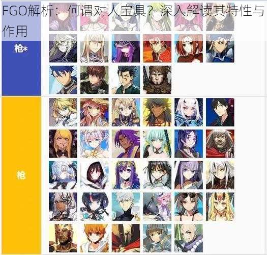 FGO解析：何谓对人宝具？深入解读其特性与作用