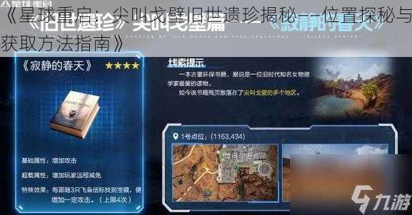 《星球重启：尖叫戈壁旧世遗珍揭秘——位置探秘与获取方法指南》