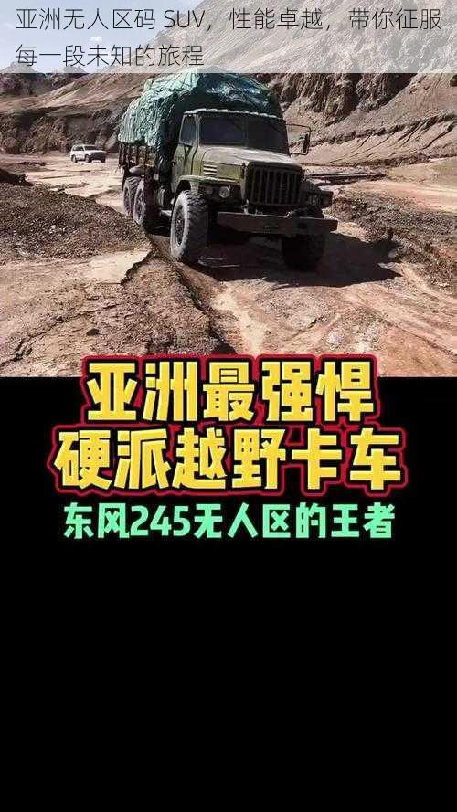 亚洲无人区码 SUV，性能卓越，带你征服每一段未知的旅程