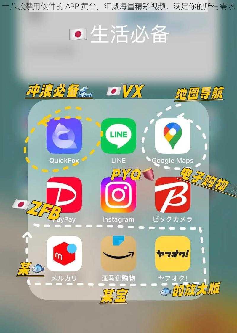 十八款禁用软件的 APP 黄台，汇聚海量精彩视频，满足你的所有需求