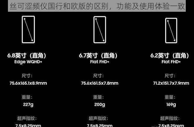 丝可涩频仪国行和欧版的区别，功能及使用体验一致