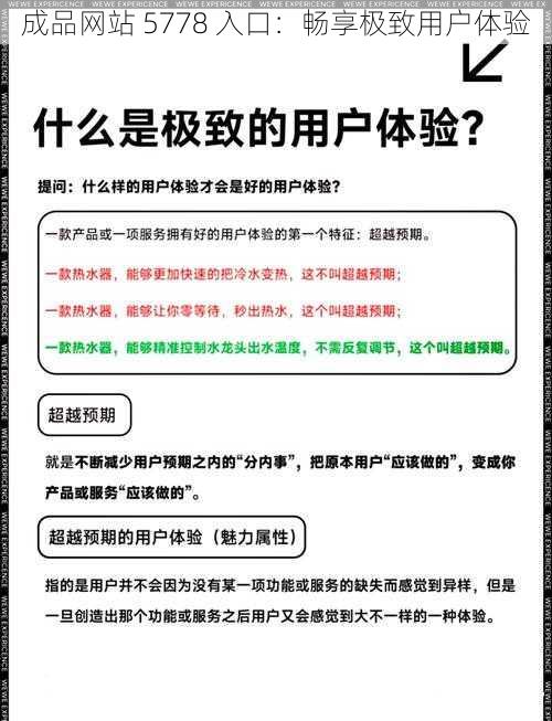 成品网站 5778 入口：畅享极致用户体验