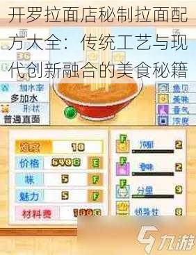 开罗拉面店秘制拉面配方大全：传统工艺与现代创新融合的美食秘籍