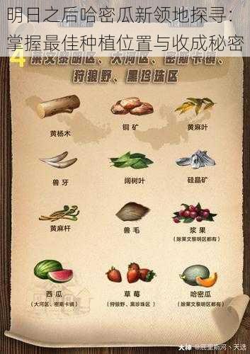 明日之后哈密瓜新领地探寻：掌握最佳种植位置与收成秘密