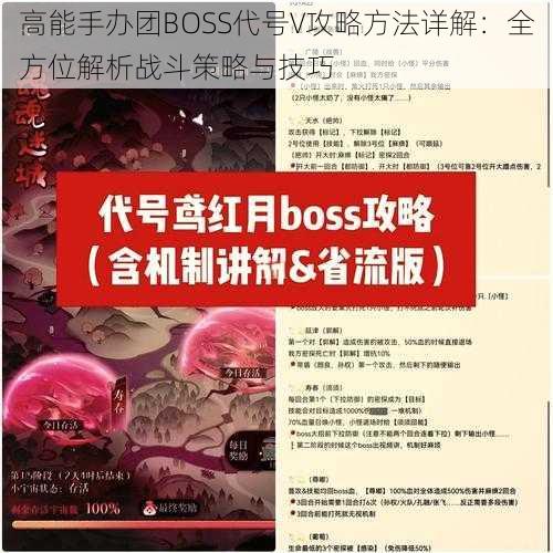 高能手办团BOSS代号V攻略方法详解：全方位解析战斗策略与技巧