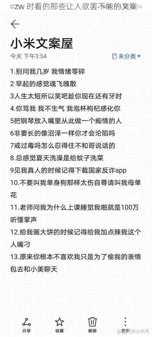 zw 时看的那些让人欲罢不能的文案