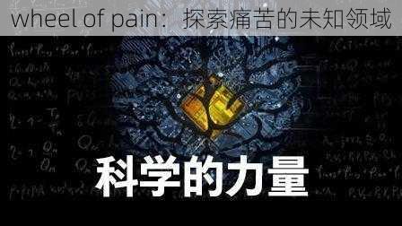 wheel of pain：探索痛苦的未知领域