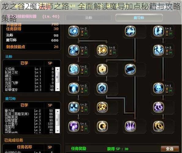 龙之谷2魔法师之路：全面解读魔导加点秘籍与攻略策略